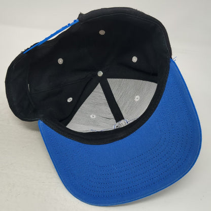 Snapback Black Blue One Size The Beanpot Hockey Tournament Flat Brim Hat Sports