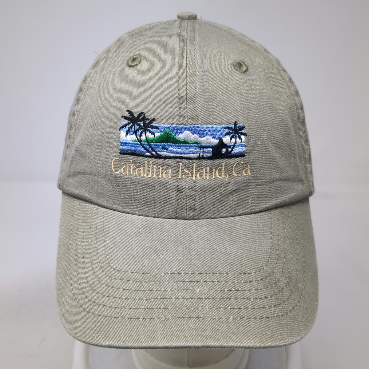 Fahrenheit Headwear Company Baseball Cap Beige OSFM Catalina Island Hat Cotton