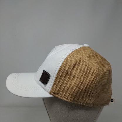 Roxy Strapback Hat Multi One Size Adjustable Colorblock Leather Patch