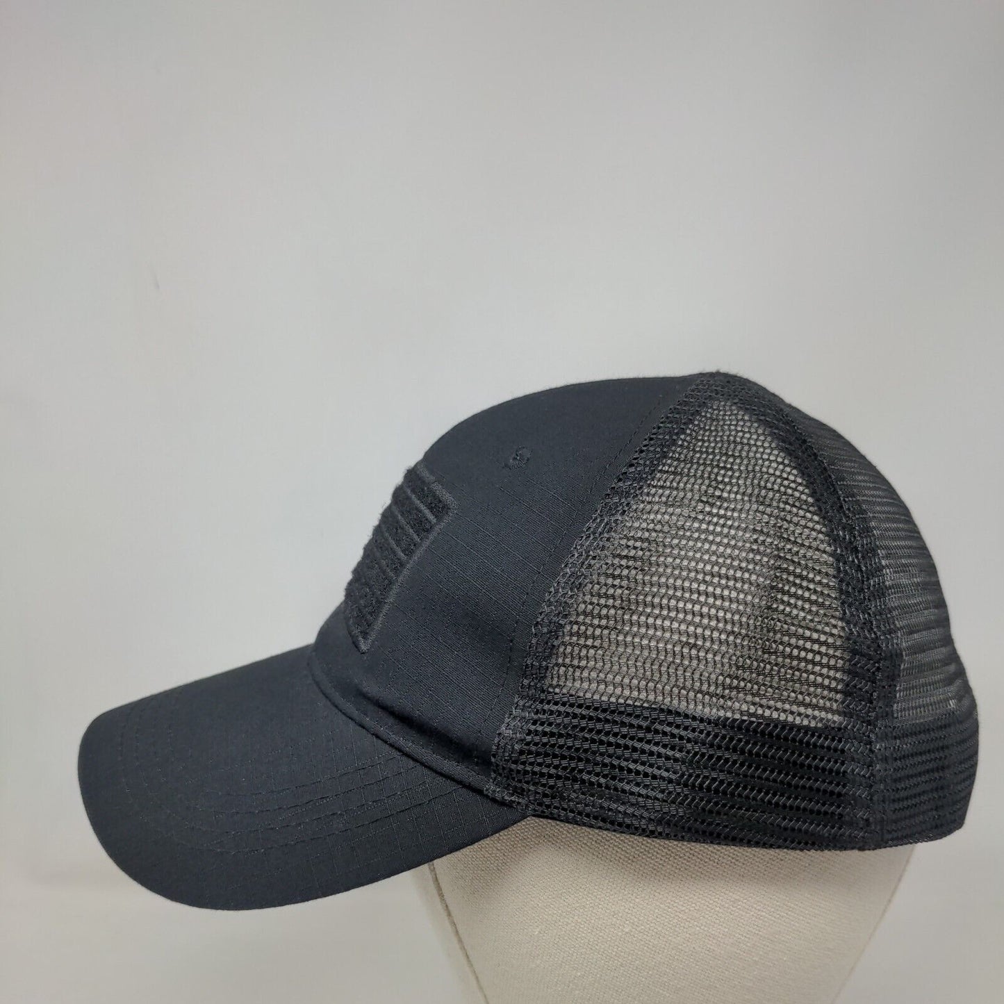 American Flag Snapback Trucker Hat Black OS Mesh Patriotic Highland Tactical