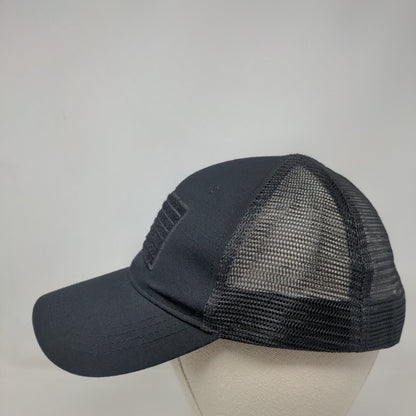 American Flag Snapback Trucker Hat Black OS Mesh Patriotic Highland Tactical