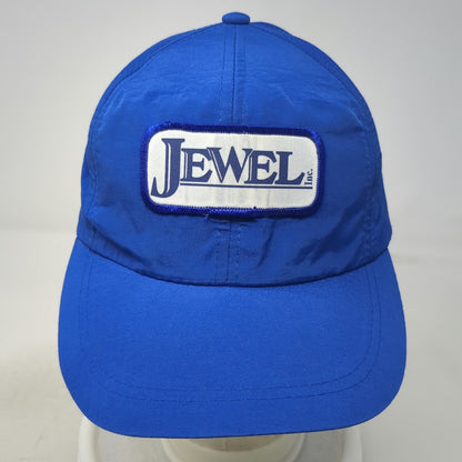 Jewel Inc Blue Snapback Hat One Size Nylon Patch Logo Unstructured 6 Panel