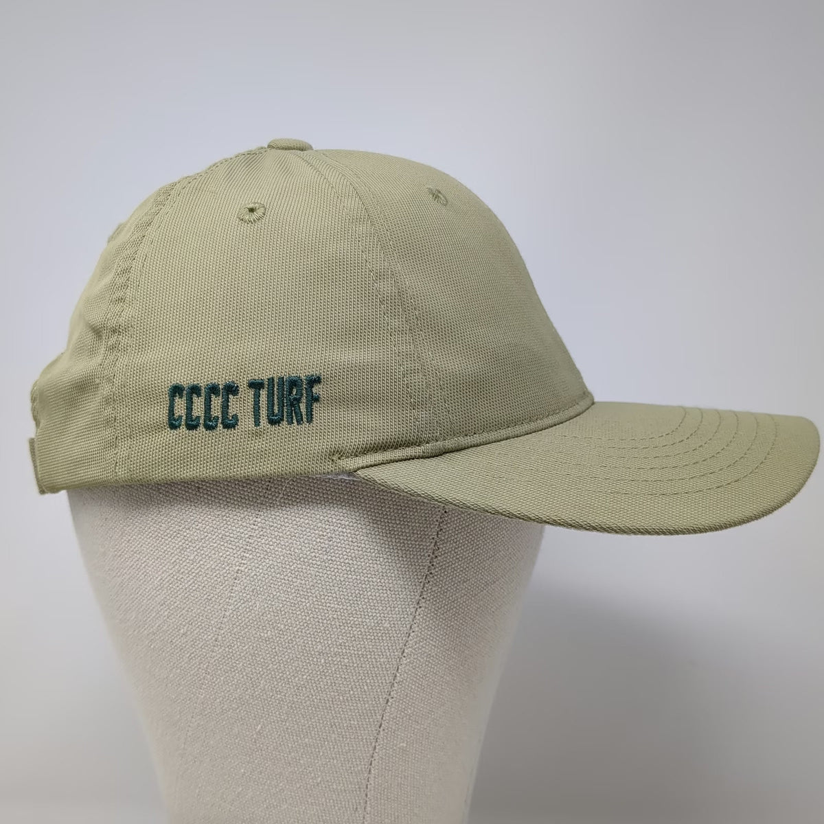 Port Authority Baseball Cap Green One Size Strapback Bird CCCC Turf Nylon Hat