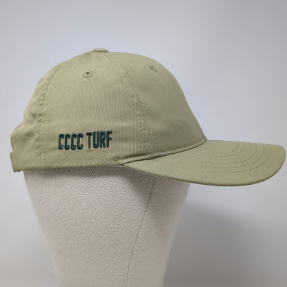 Port Authority Baseball Cap Green One Size Strapback Bird CCCC Turf Nylon Hat