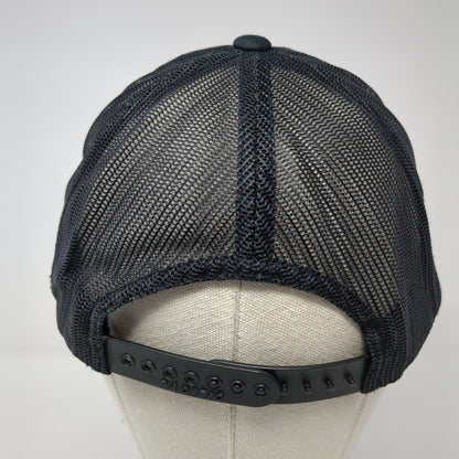 HSB Flight Park Snapback Trucker Hat Black OS Adjustable Mesh Pacific Headwear