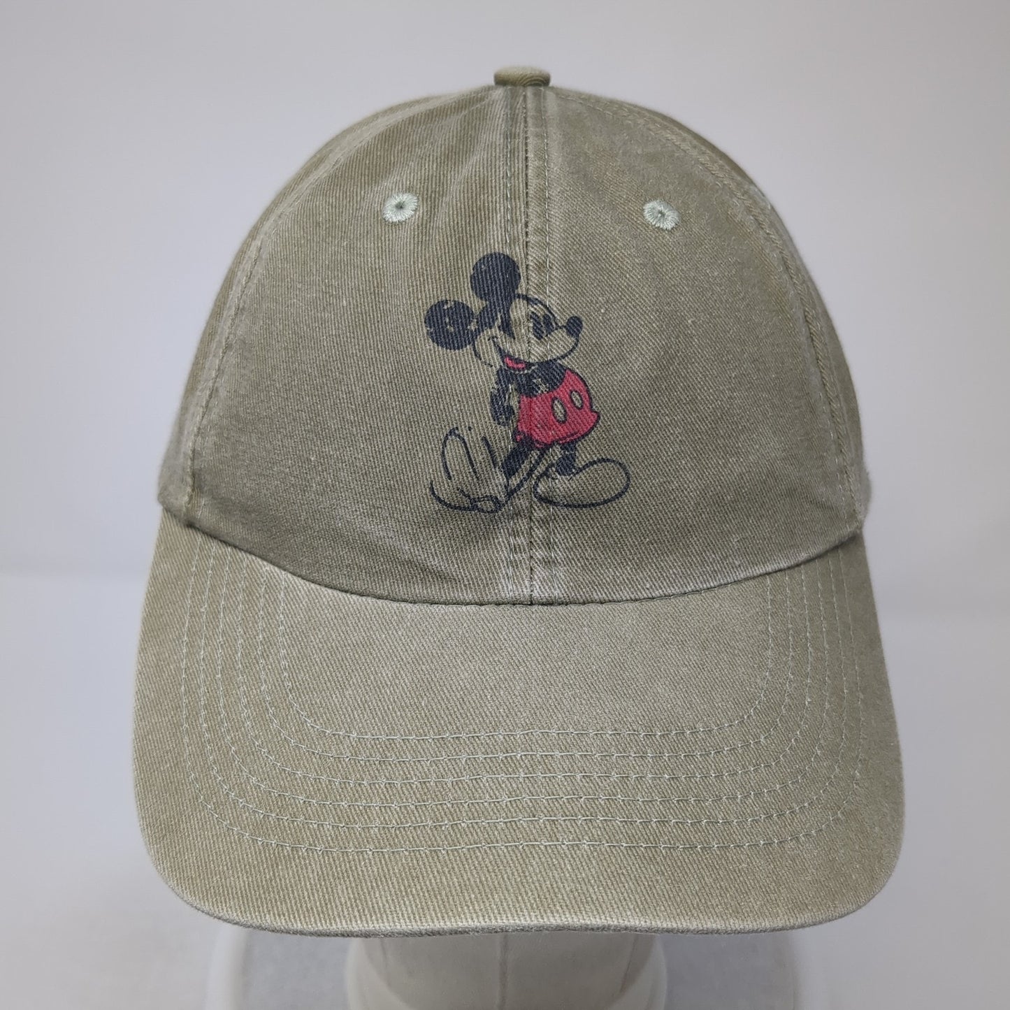 Mickey Mouse Starpback Baseball Cap Brown One Size Adjustable Disney Parks