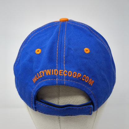 Valley Wide Cooperative Strapback Hat Blue One Size Adjustable Embroidered