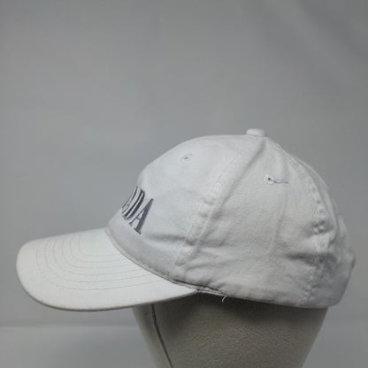 Canada Strapback Hat White OSFA Adjustable Embroidered 6 Panel Solid