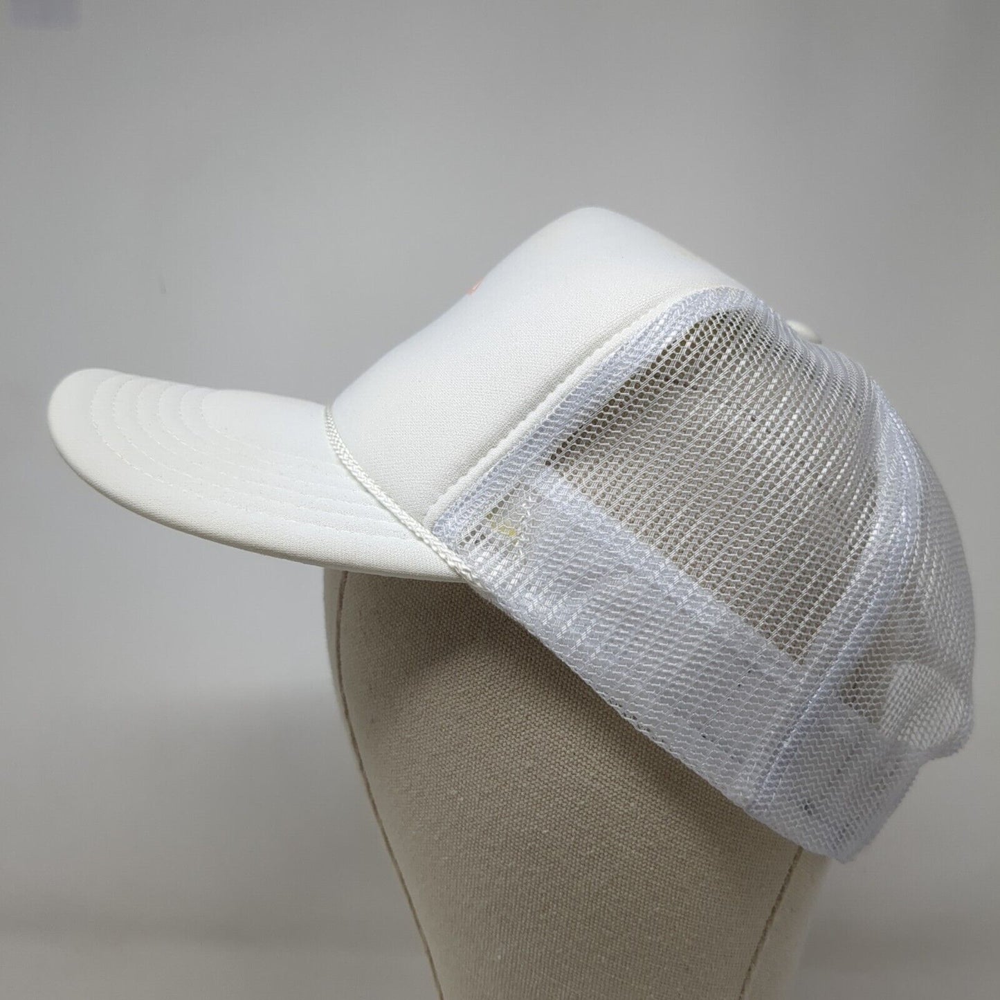 Umbrella Snapback Trucker Hat White OSFM Adjustable Mesh Back Rope Otto