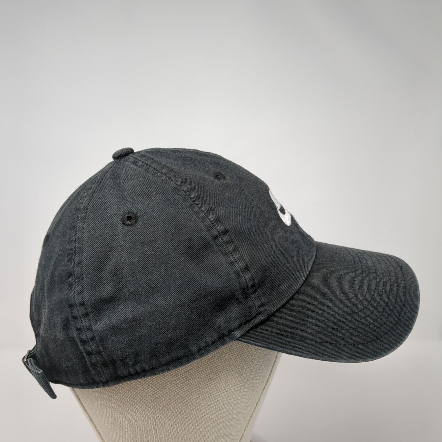 Nike Slideback Baseball Cap Black OS Adjustable Embroidered Heritage86 Cotton