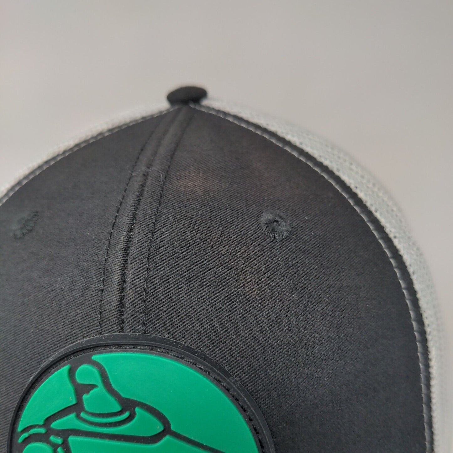 Richardson Snapback Trucker Hat Black OSFA Adjustable Mesh Back 6 Panel