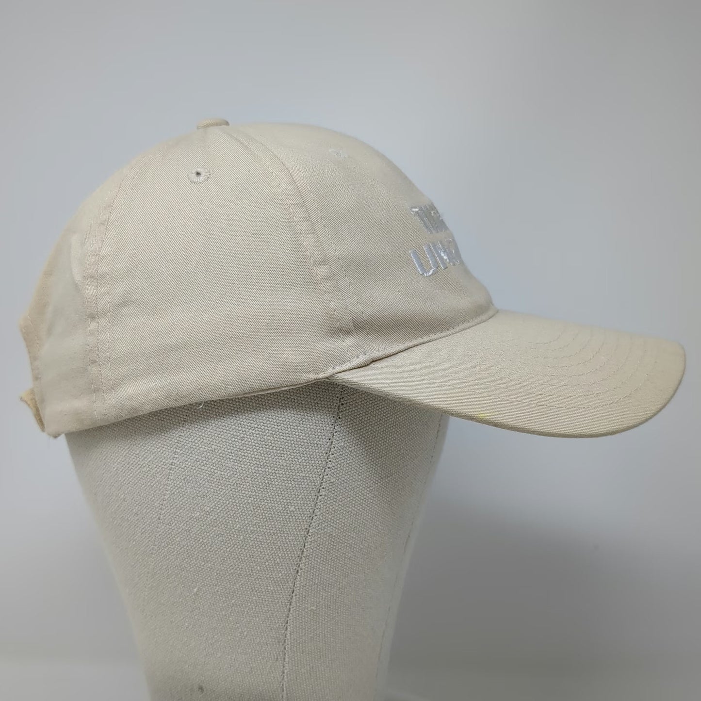 Hit Baseball Cap Beige One Size Strapback Time To Ungrind Embroidered Hat