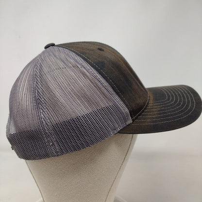 W376A Snapback Mesh Back Trucker Hat Black OSFA 6 Panel Richardson