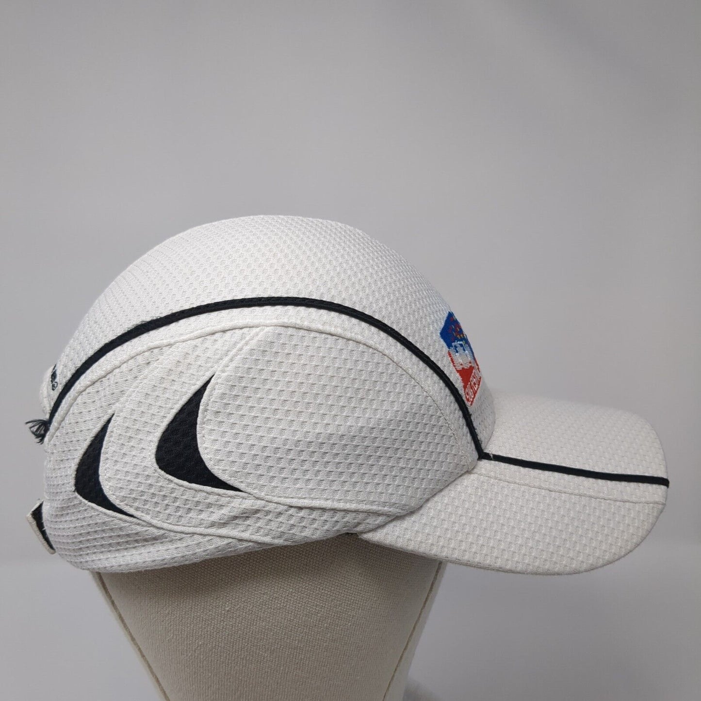One America 500 Festival Mini Marathon 5 Panel Cap White OS Adjustable Brooks