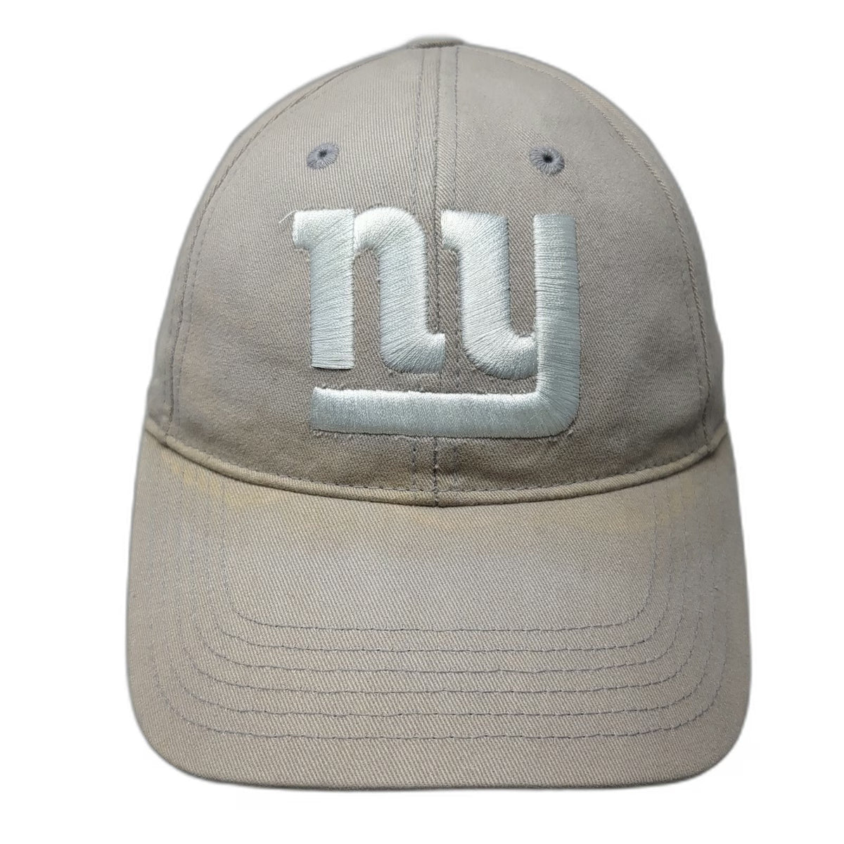 New York Giants NFL Team Apparel Cap Gray One Size Embroidered Adjustable Hat