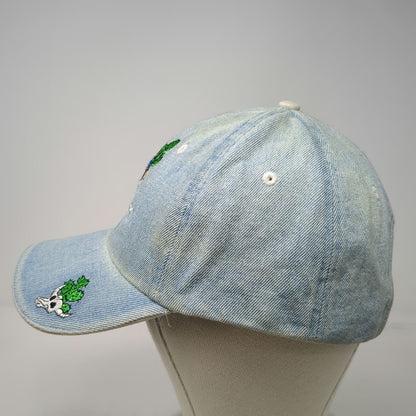 Smith Southwestern Baseball Cap Blue One Size Denim Cactus Cow Slideback Hat