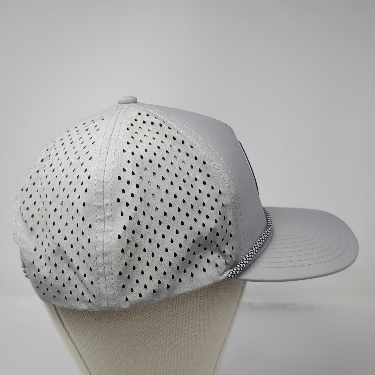 Billest Trucker Hat Gray One Size Rope Snapback Laser Cut Idaho Farms Vets Golf