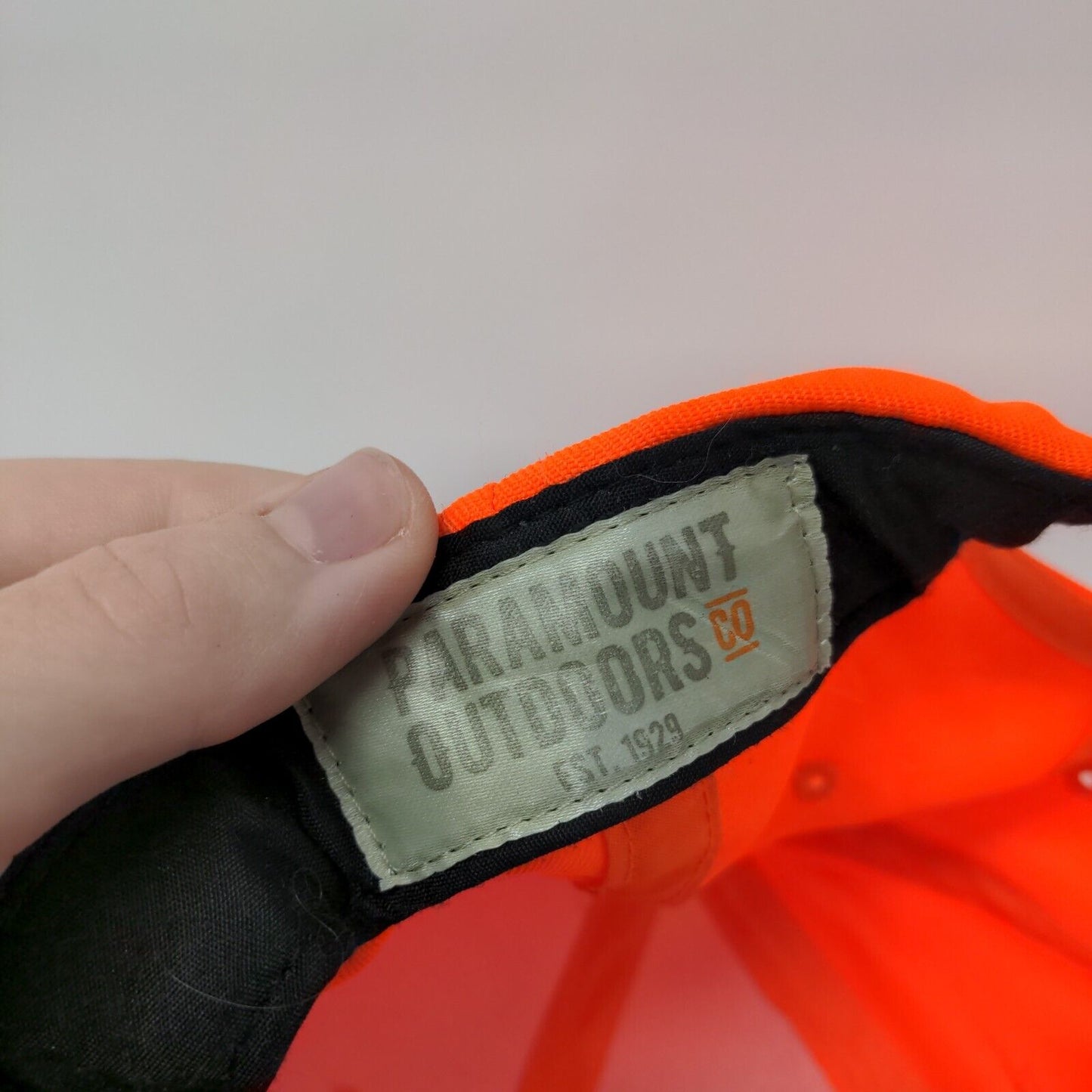 Paramount Outdoors Snapback Hat Orange OSFA Adjustable Solid Blank