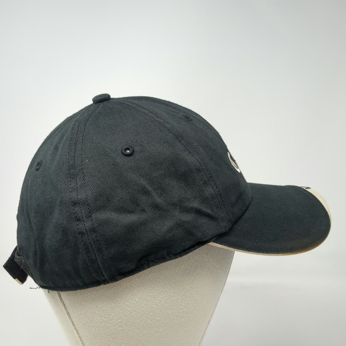 Callaway Baseball Cap Black Beige One Size Las Vegas Golf Strapback Hat Logo