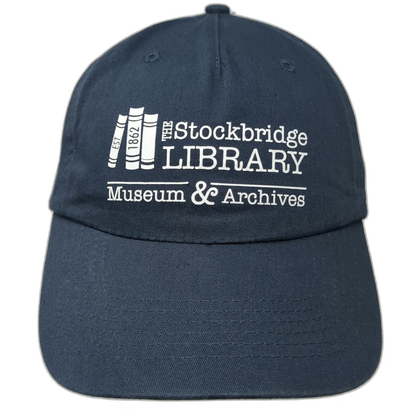 Hit 5 Panel Blue One Size Stockbridge Library Museum Archives Strapback Hat
