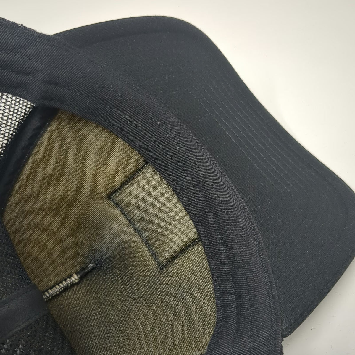 RVCA Trucker Hat Black One Size Mesh Back Snapback Foam Front Logo Patch