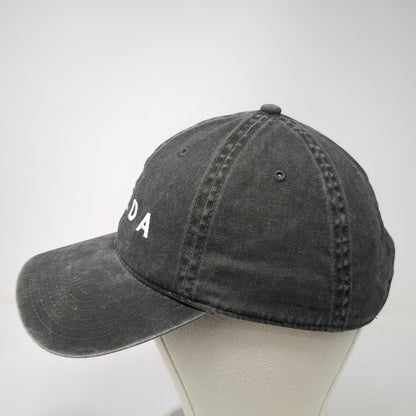 Freda Salvador Baseball Cap Gray One Size Cotton Embroidered Slideback Logo Hat