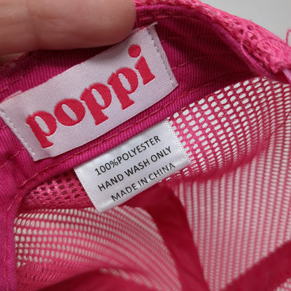 Poppi Trucker Hat Pink One Size this is my COWBOY Graphic Mesh Snapback Rope