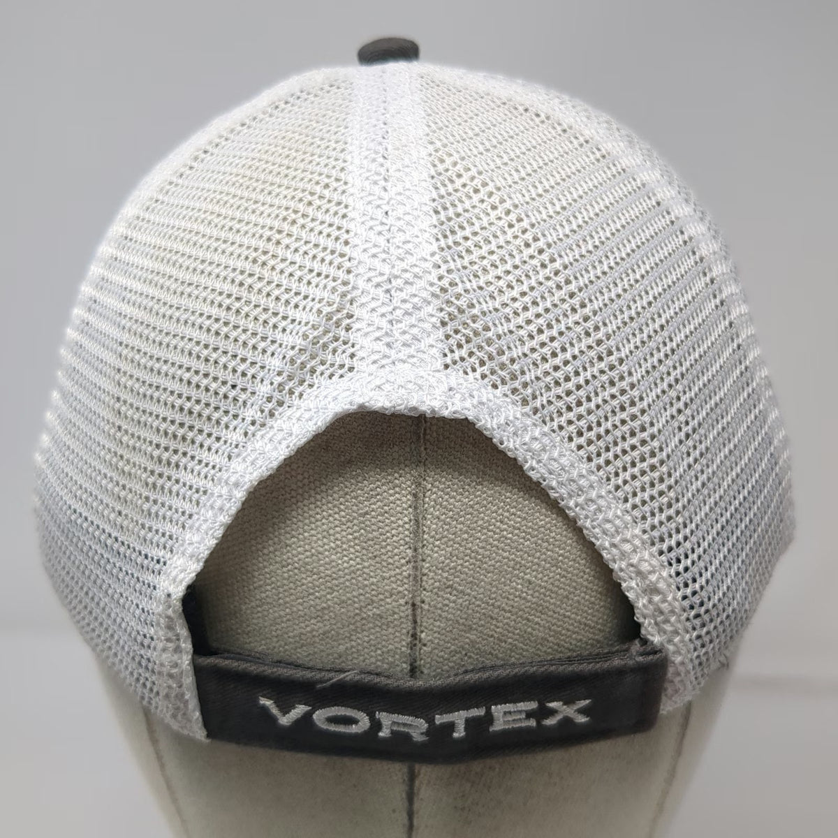 Vortex Gray Baseball Cap One Size Mesh Back Strapback Force of Optics Hat Patch