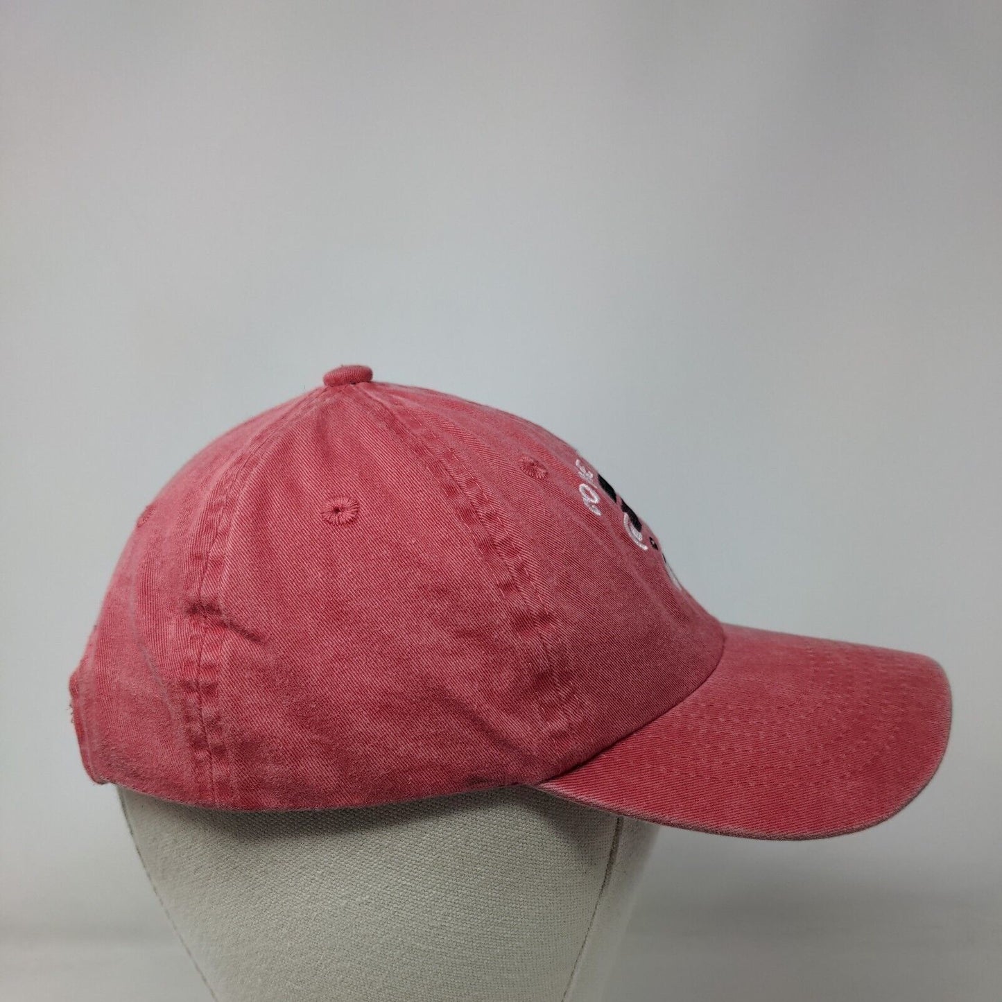 Cooke City MT Strapback Hat Red One Size Adjustable Embroidered Fahrenheit