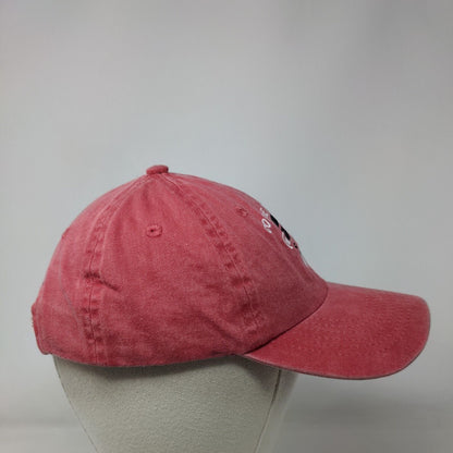 Cooke City MT Strapback Hat Red One Size Adjustable Embroidered Fahrenheit
