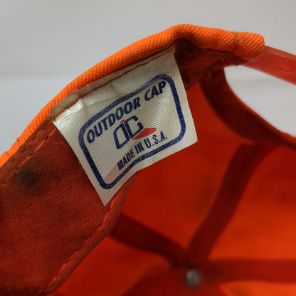 Outdoor Cap Snapback Orange Hat Hunting American Tradition Duck Deer Vintage