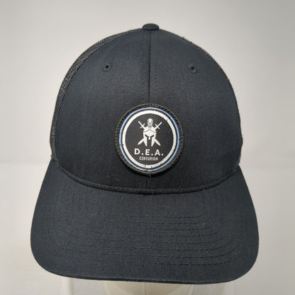 D.E.A. Centurion Snapback Trucker Hat Black OS Adjustable Mesh Back Richardson