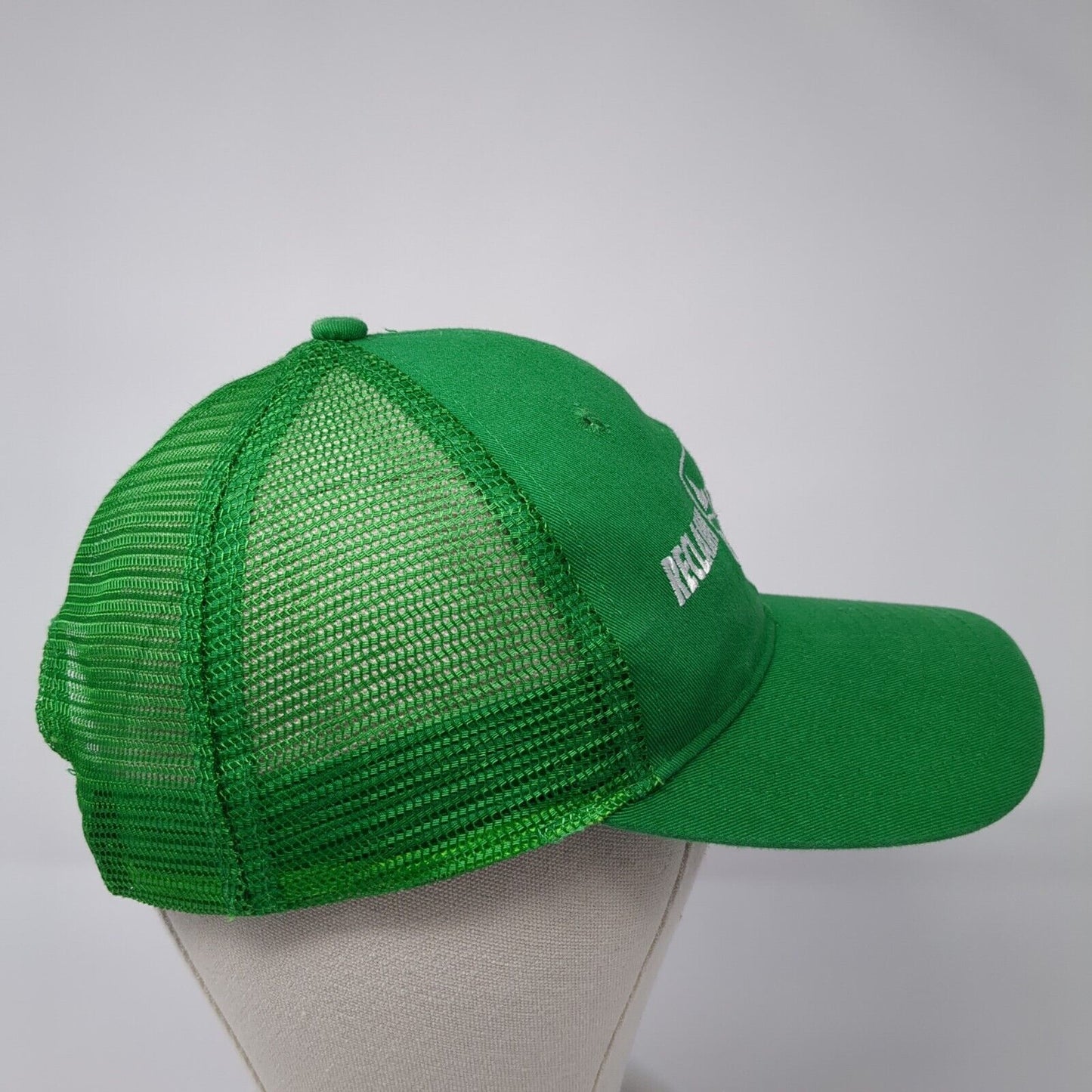 Reclaim Idaho Snapback Mesh Back Trucker Hat Green One Size Embroidered