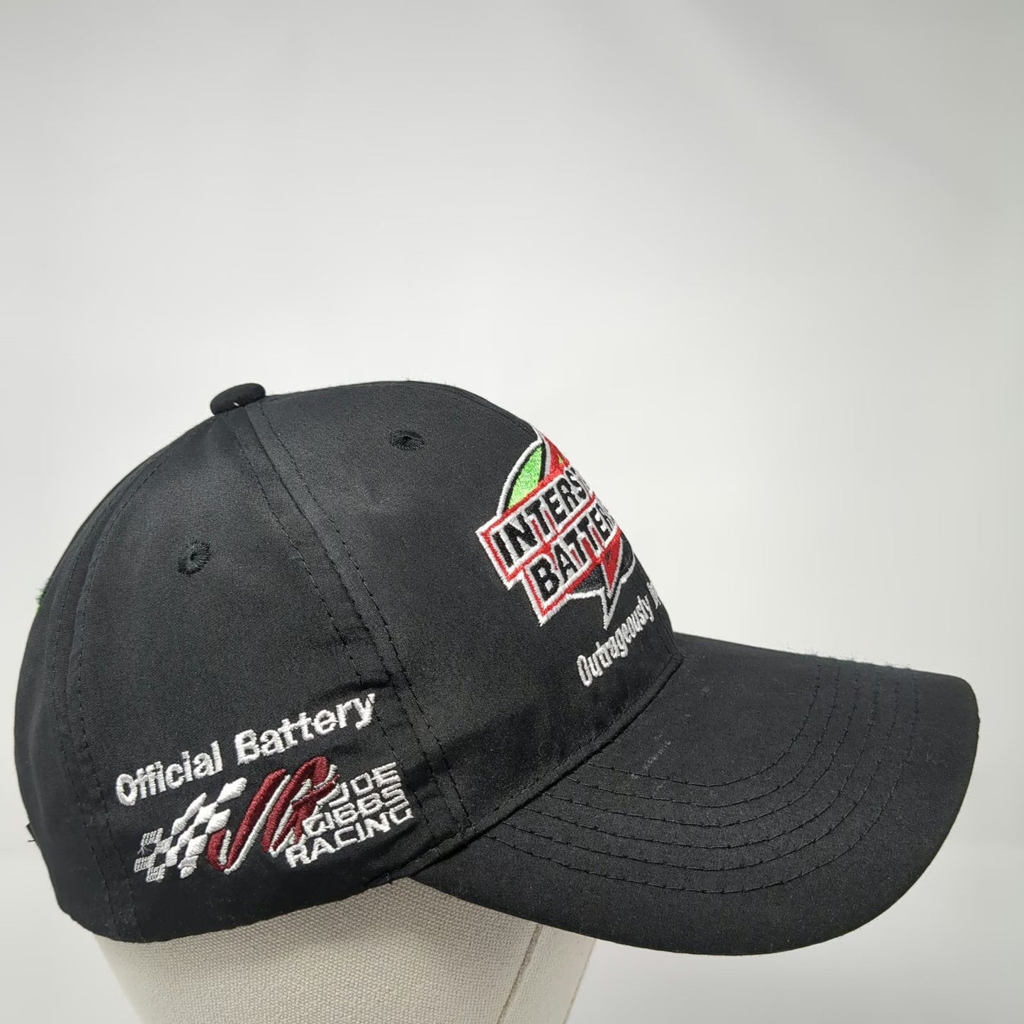Interstate Batteries Joe Gibbs Racing Black One Size Baseball Cap Hat NASCAR