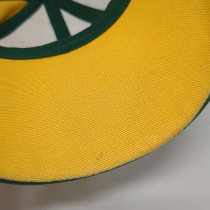 Green Bay Packers NFL Reebok Cap Yellow One Size Embroidered Logo Pro Line Strap
