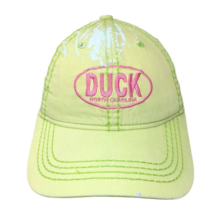 Duck North Carolina Strapback Hat Green One Size Adjustable Embroidered Jhats