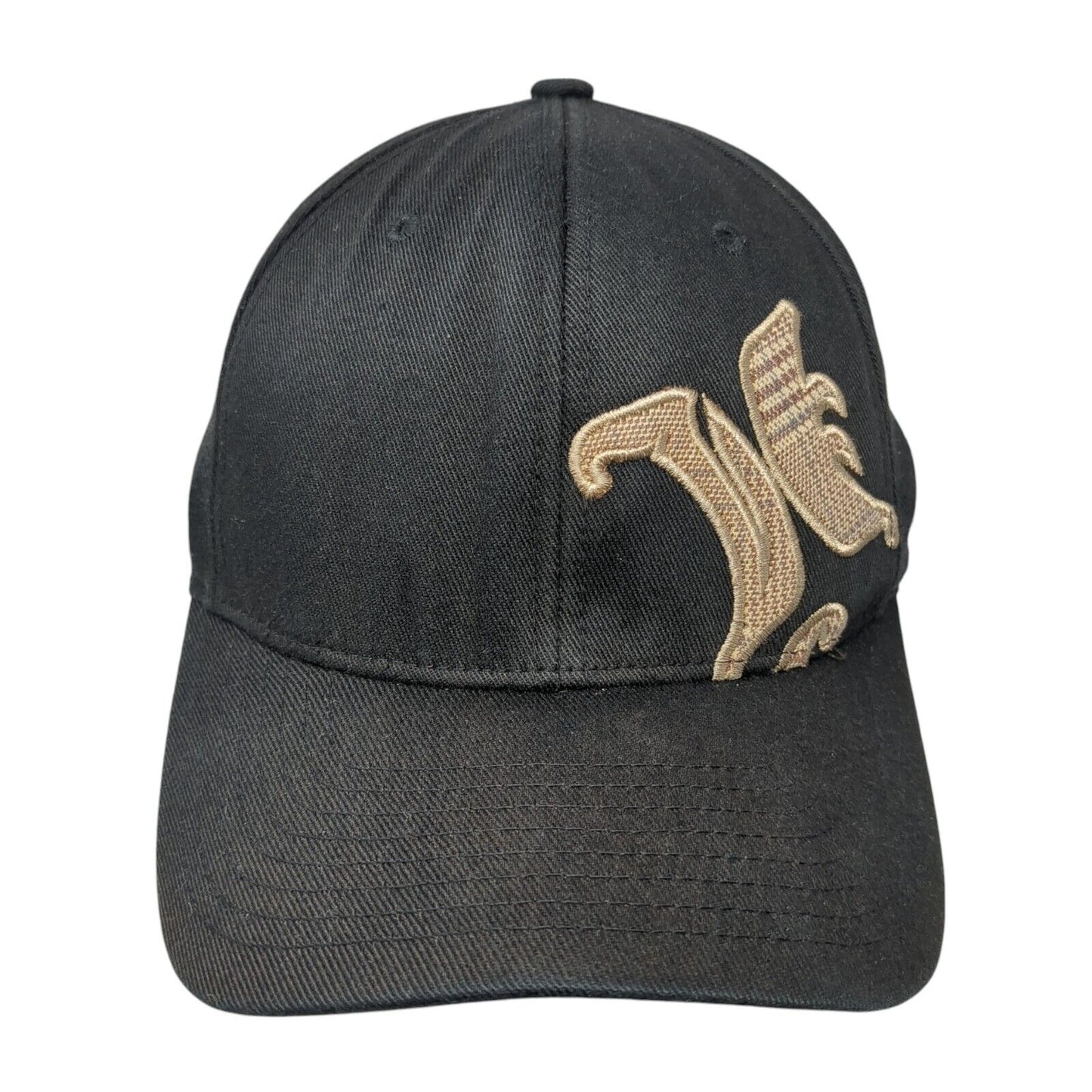 Hurley Fitted Baseball Cap Black Medium Lightweight Embroidered Flexfit Yupoong