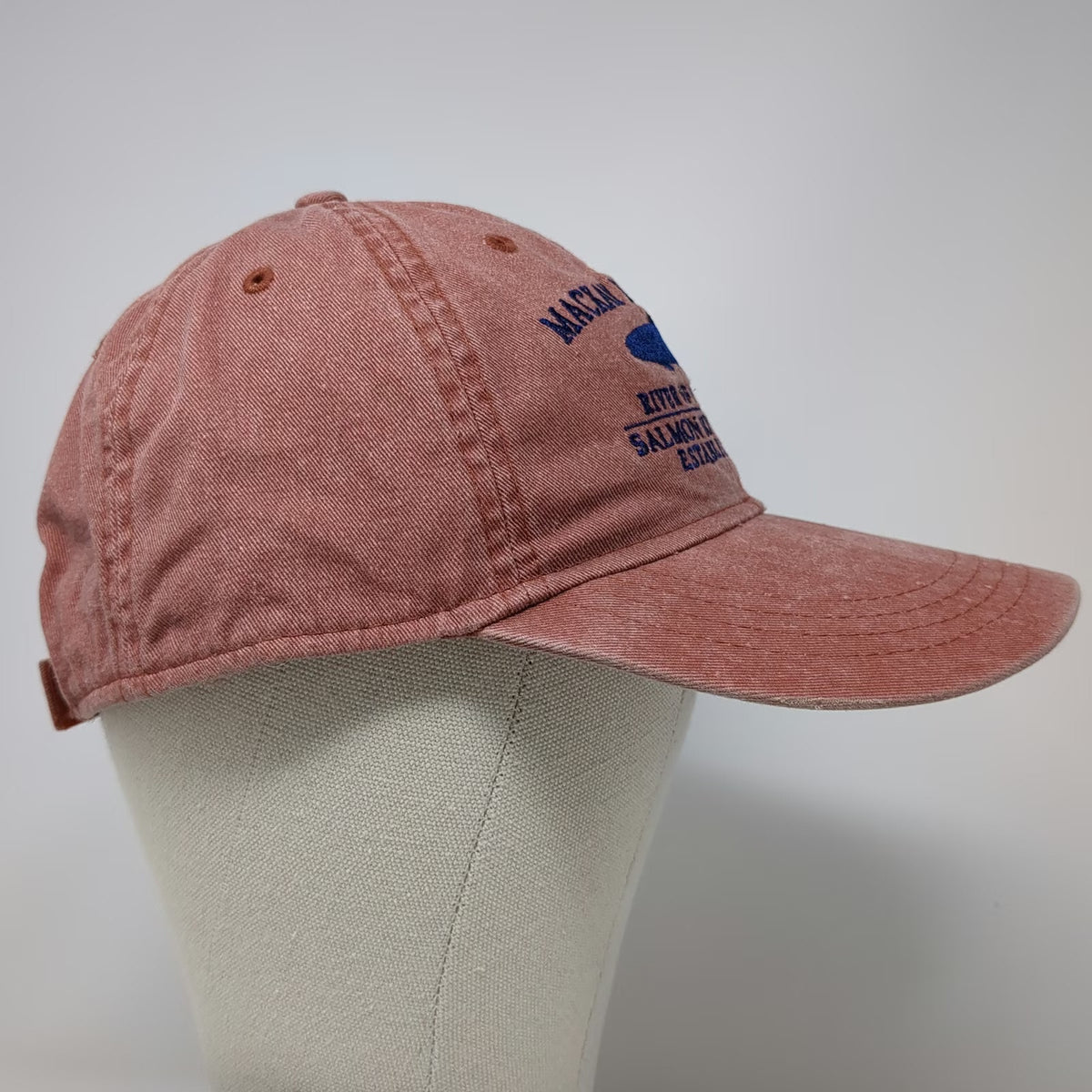 Ouray Baseball Cap Red Blue One Size Strapback Mackay Bar Ranch Salmon River Hat