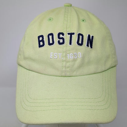 Danelley Baseball Cap Green One Size Hat Slideback Boston Embroidered 1630