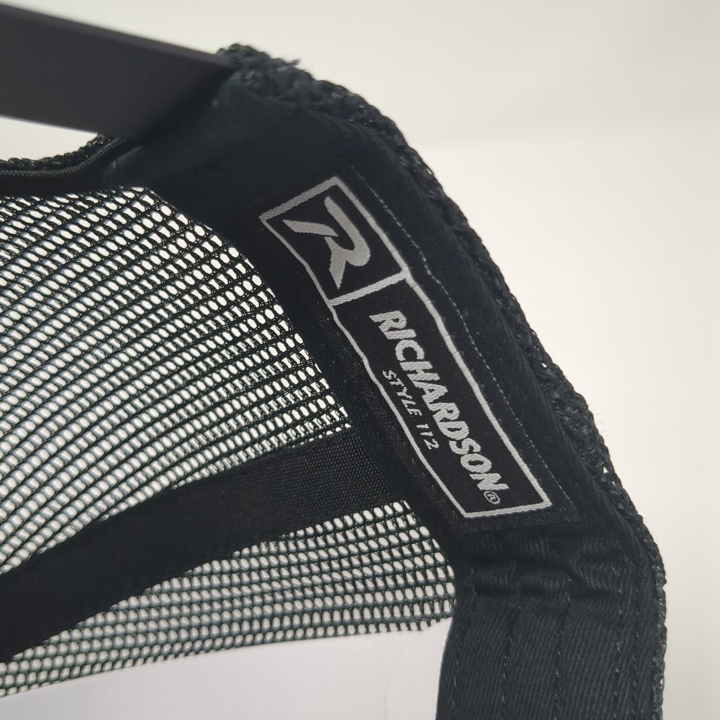 Idaho Leather Patch Snapback Trucker Hat Black One Size Mesh Back