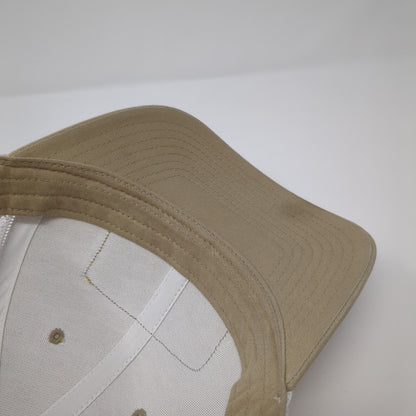 Delamar Day 2023 Patch Snapback Trucker Hat Tan One Size Mesh Back