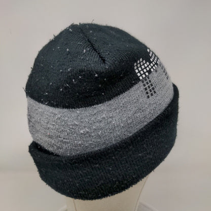 Super Mario Youth Beanie Hat Multicolor OSFM Patch Stretch Knitted Cuffed
