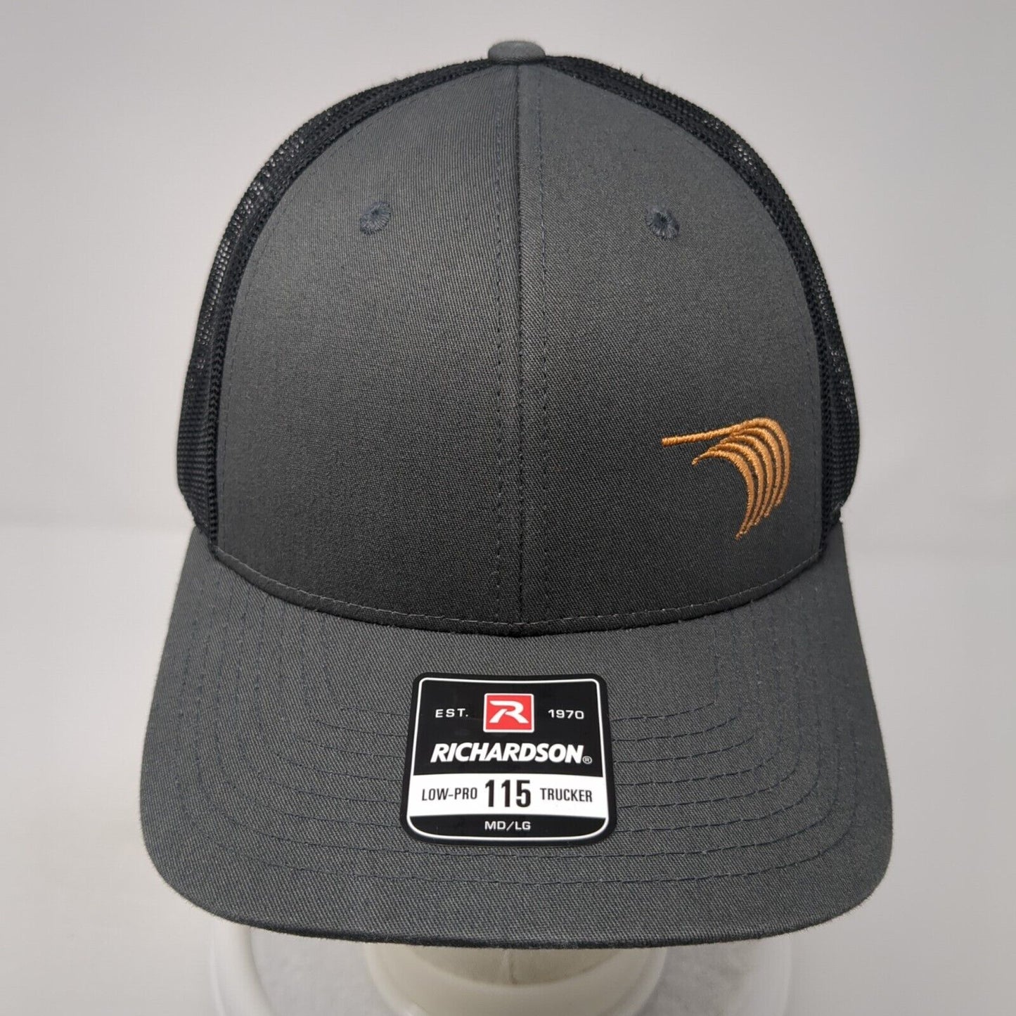 Encore Wire Logo Snapback Mesh Back Trucker Hat Gray M/L Richardson