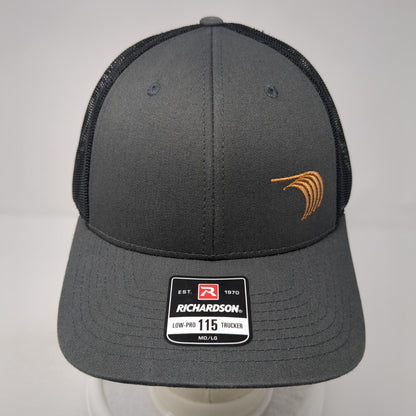 Encore Wire Logo Snapback Mesh Back Trucker Hat Gray M/L Richardson