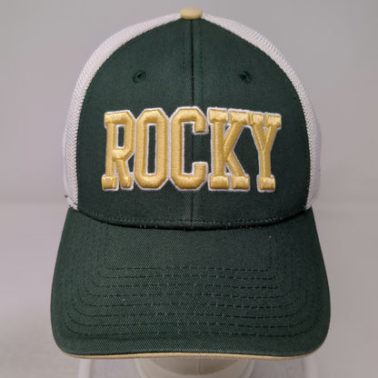 The Game Baseball Cap Green One Size Rocky Bear Mesh Hat A-Flex Mascot Curved