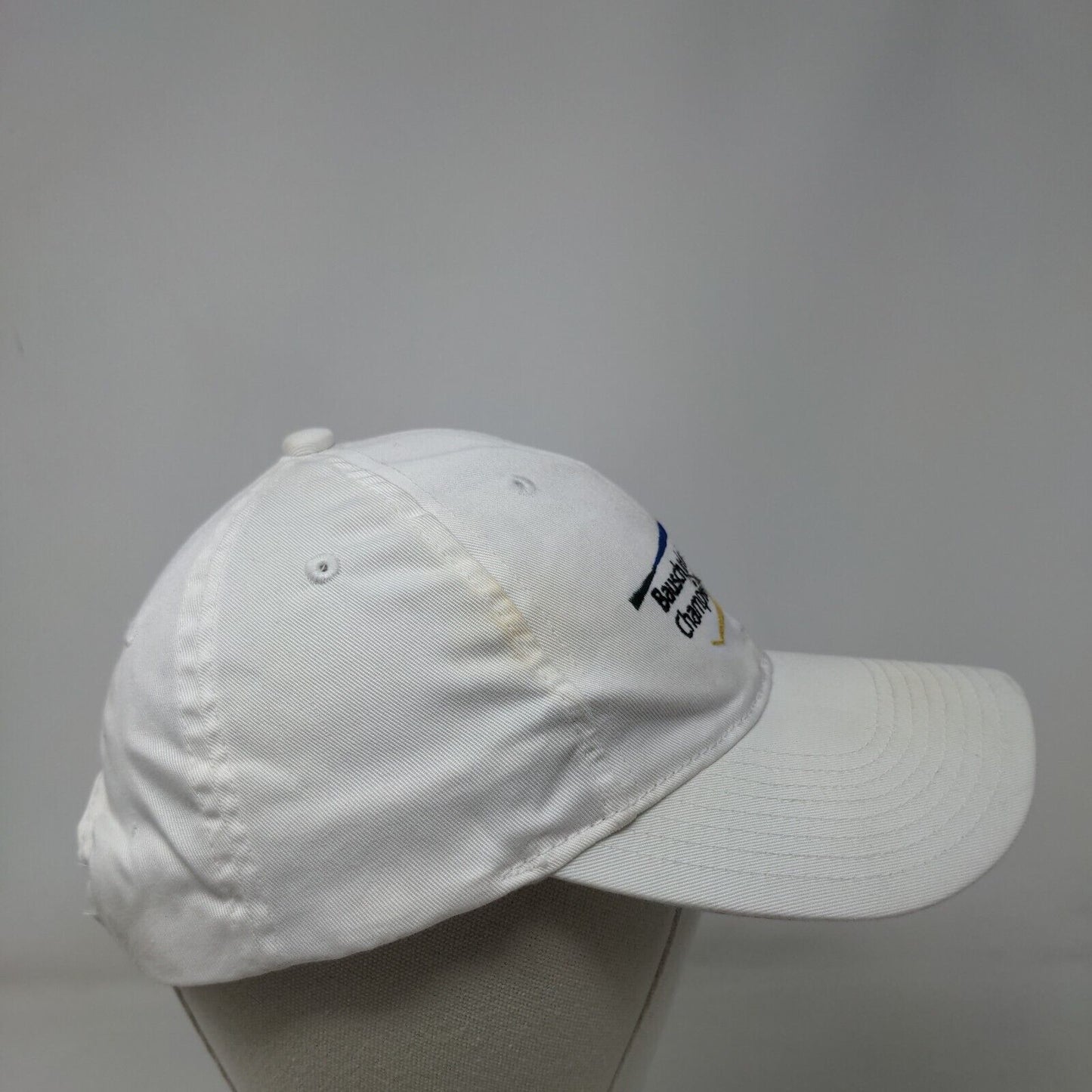 Bausch & Lomb Championships Snapback Hat White OSFA Adjustable Embroidered