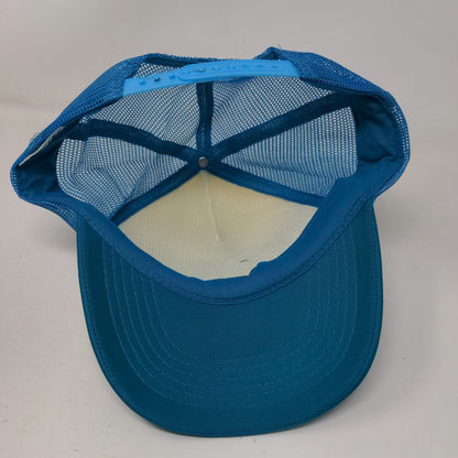 Bride Team Snapback Trucker Hat Blue One Size Adjustable Embroidered Mesh Back