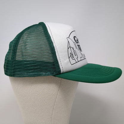 REI Co-op Trucker Hat Green OSFM Goin Wild Landscape Mesh Snapback Hiking Trip