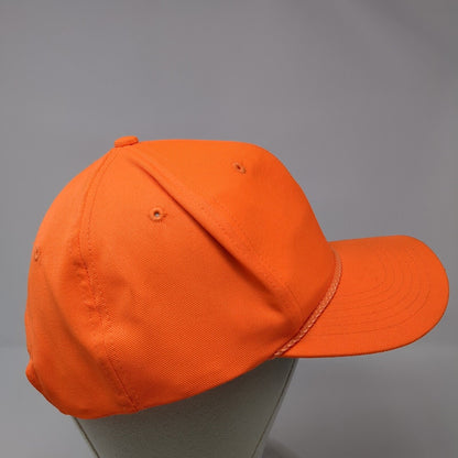 Signatures Snapback Hat Orange One Size Adjustable 6 Panel Blank Rope