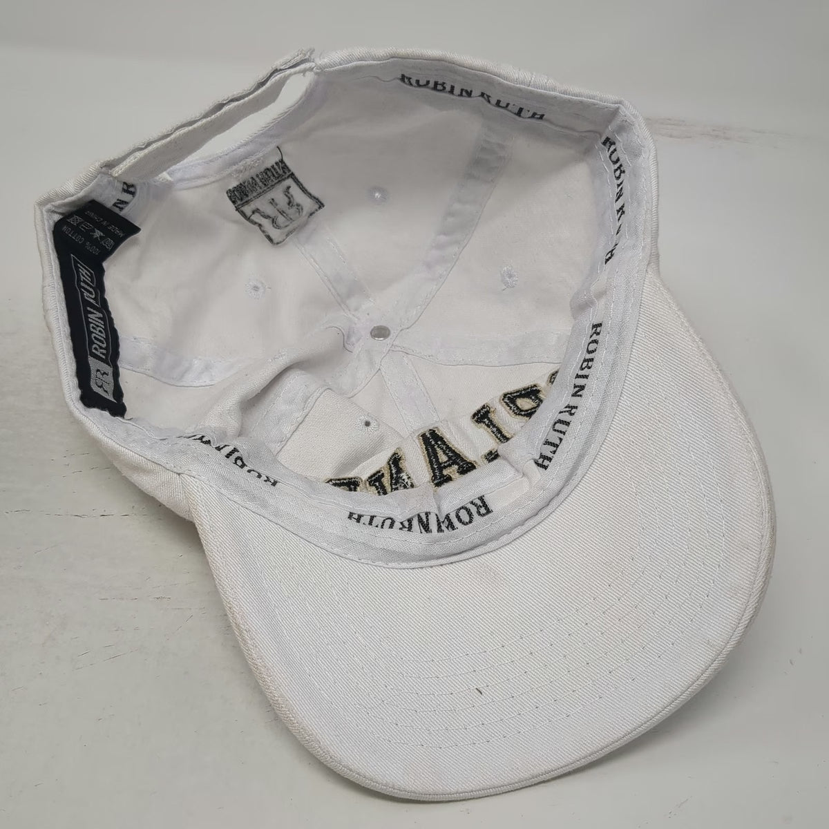 Robin Ruth Baseball Cap White One Size Orlando Florida Embroidered Strapback Hat